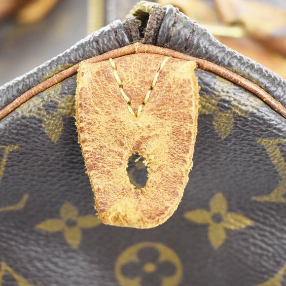 Authenticity Guaranteed LOUIS VUITTON Speedy 30 Travel Hand Bag Monogram Leather - Picture 9 of 16